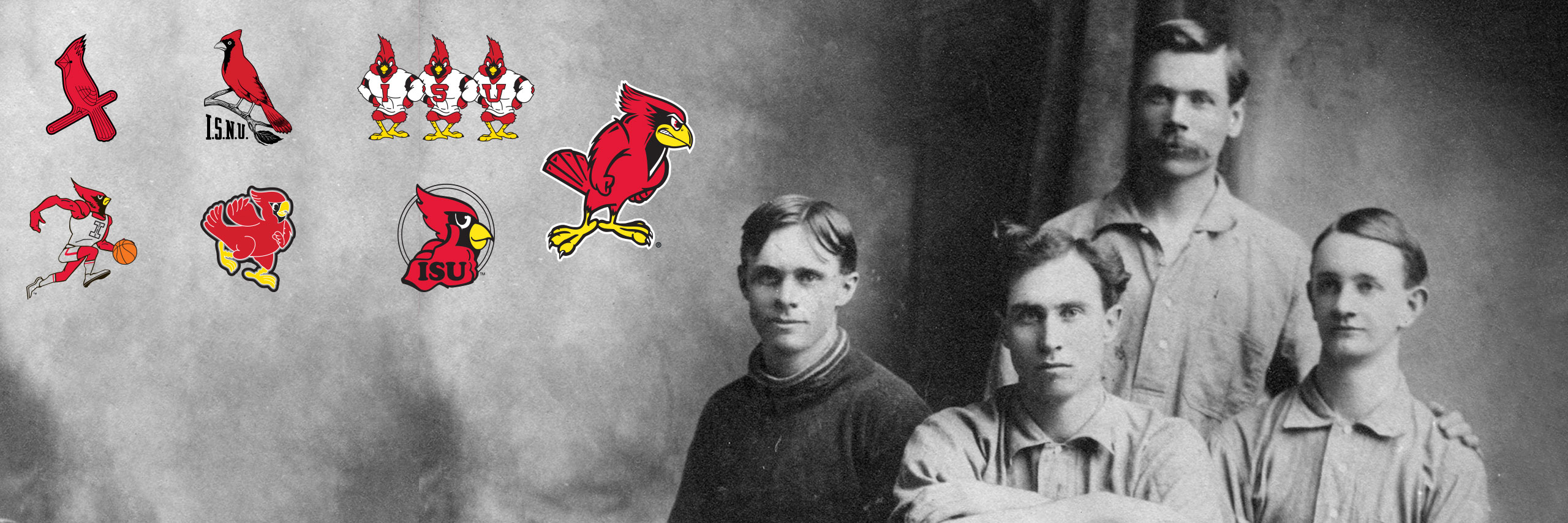 basketball team from 1901 with Reggie logos on top