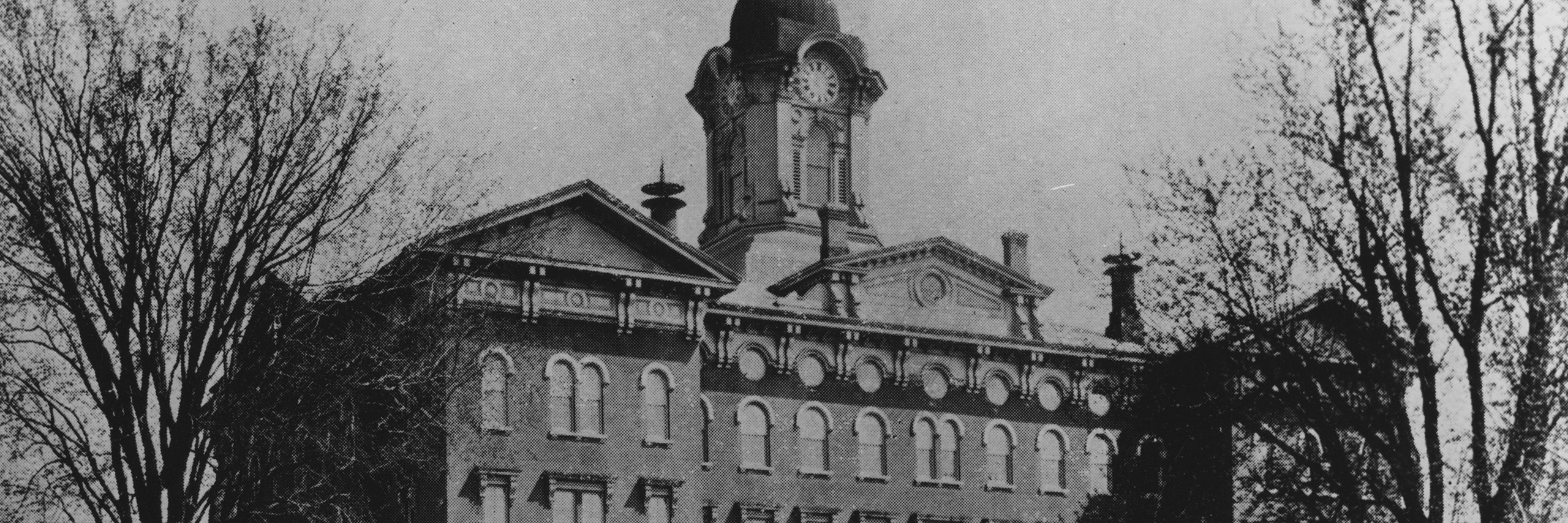 Old Main building and the quad